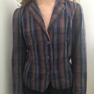 Converse Plaid Blazer